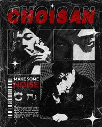 Choi San Ateez Brutalism Poster Kpop