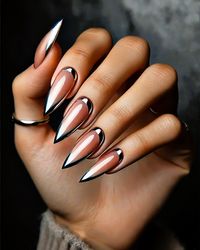 Metallic Nail Design