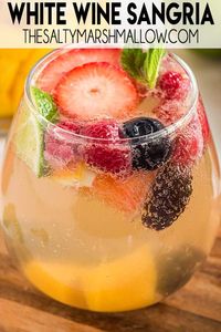 White Sangria Recipe is the perfect, super refreshing cocktail for spring and summer!  This drink is made using your favorite white wine, fruits, and so easy to make!