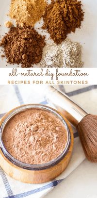 Making your own all-natural DIY foundation is easier than you think! Switching to all-natural makeup will cut down on the toxins going into your body and making your own will save you time and money. Learn how to make a simple DIY powder foundation that you will quickly love! #diymakeup #naturalfoundation #foundationrecipe