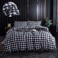 100% Cotton- Super Soft -$ 59- Buffalo Plaid Duvet Cover Twin XL Dorm Bedding - 100% Cotton 600 TC Hypoallergenic - Bowknot design#homedecor