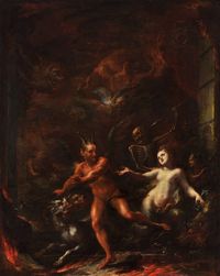 At the Gates of Hell (1703-08 / Oil on canvas) - Giacomo del Po