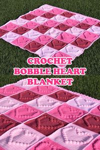 A tutorial on how to make a bobble squares blanket. 💕 This crocheted blanket is like a hug in every stitch and makes a great baby shower gift or a cherished family heirloom. 🌸