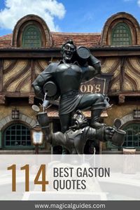 Gaston is one of my favorite Disney villains. Despite the arrogant attitude, Gaston brings a lot of humor. Find 114 Gaston Quotes with Belle, Maurice, LeFou, and the Beast here.