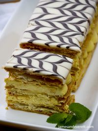 Napoleon ~ Mille-feuille - My Recipe Magic #desserts #treats #easy #delicious