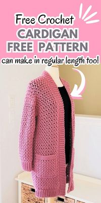 Discover elegance with our free crochet long cardigan pattern! Craft a stunning piece with our easy-to-follow instructions. From cozy sweater coats to beautiful duster jackets, our versatile pattern caters to all tastes. Elevate your winter style with this captivating project. crochet cardigan pattern | crochet duster jacket pattern | crochet sweater coats | crochet patterns | crochet woman's long cardigan pattern |