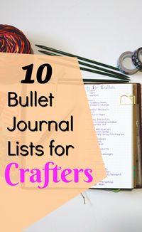 bullet journal lists for crafters