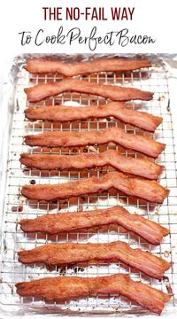 An easy step-by-step guide on how to cook bacon in the oven. Less mess and better bacon! #bacon 