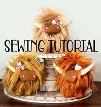 SEWING TUTORIAL PATTERN Highland Cow Farmhouse Tiered Tray - Etsy