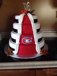 Gâteau de mariage. / #Habs Wedding Cake. Soumis par / Submitted by Kimberly Normore (Facebook) #GoHabsGo