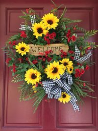 Spring/Summer Wreath, Sunflowers