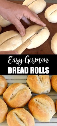 One of my fondest childhood memories is when I would go to the bakery with my dad on Saturday mornings and get a bag of freshly baked crusty German bread rolls, also called Brötchen.