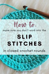 When you join or close a round with a slip stitch, does it count as a stitch? How do you make sure you don't accidentally use it? In this article, we'll talk about the technique of joined crochet rounds, how to join a crochet round, why the slip stitch does not count as a stitch, how to make sure you don't accidentally use the slip stitch and more.