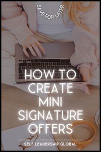 Use mini courses to support your coaching program! Visit Self Leadership Global for free tips and mini course ideas that help you outline your own mini offers to support or supplement your main signature program. Coach, mini offers work really well as up sell ideas and here's how you it!