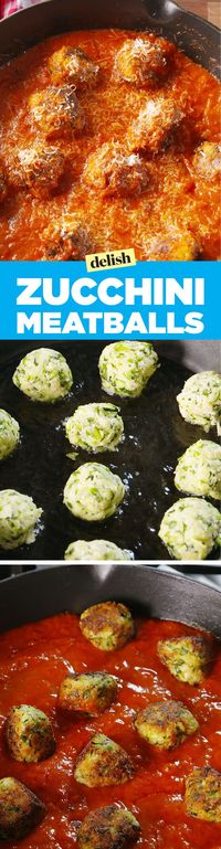 Zucchini meatballs | What an awesome meat substitute for the vegetarian who loves spaghetti and meatballs!