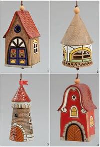 Ceramic House Bell Kids toy School Accessories by Molinukas