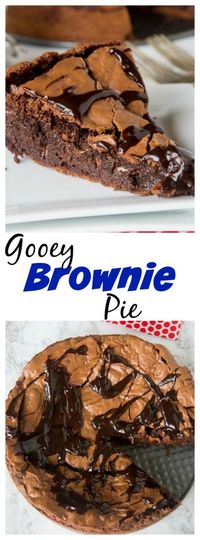 Gooey Brownie Pie