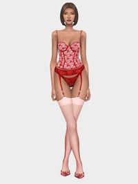 Sims 4 CC Lingerie Aesthetic Lookbook