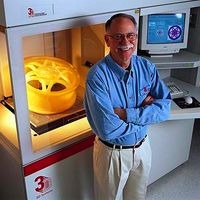 Chuck Hull the inventor of The 3D printing system. He discovered this system in 1983 along side a new industry of technology that can be tampered with. #ChuckHull # thefuture