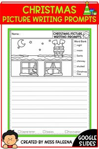 This resource contains 40 pages of color and BW picture writing prompts worksheets. This product is suitable for kindergarten through second-grade students.  Students are encouraged to use thinking skills while improving their writing skills. These pages can be used for morning work, literacy centers, and writing centers. Kindergarten | Kindergarten Worksheets | First Grade | First Grade Worksheets |Second Grade | Second Grade Worksheets | Picture Writing Prompts | Picture Prompts | Narrative Writing Prompts | Writing Prompts Literacy Centers | Christmas Writing Prompts