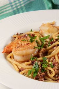 Bacon Shrimp Scampi Pasta