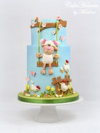 Little Sheep Easter Cake by CakeHeaven by Marlene