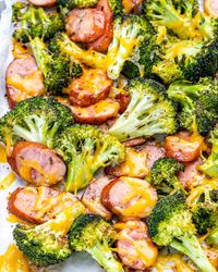 Quick Broccoli + Sausage Sheet Pan | Clean Food Crush