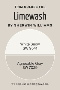 Trim colors are the accent shades used on the edges, corners, and frames of walls, doors, and windows to highlight architectural details and enhance the overall aesthetic appeal of a space. When it comes to Limewash SW 9589 by Sherwin-Williams, choosing the right trim colors is crucial because it complements the main hue, bringing out its unique texture and depth. The trim acts like a frame for the Limewash color, making it stand out and giving the room a polished and coherent look.