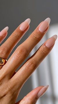 Simple nail tutorial on this viral milk nails trend. A perfect minimalist nails look for any occasion. fall nail ideas 2023 Winter nails Wedding Nails