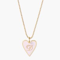 Straight from the heart, this necklace is a must have. We have fallen in love with the 14k gold plated heart shaped pendant that is engraved with your or a special someone’s initials on a long cable chain. This pendant makes a sweet gift for the one you love!