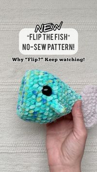 NEW PATTERN! Flip the Fish - it’s his name and it’s a game! 🙃 This no sew plush pattern takes just 35 minutes to make and is now available in my shop! Would you make this funny fish? 😁 Use #flipthefish if you make one so we can see your flipping fish! 🤗 Note: this is not my largemouth bass pattern; it is a simpler, quicker, sillier version. 😆 The actual bass pattern will be released June 1st! 🎣