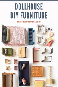 I made custom dollhouse furniture in 1:12 scale for my Vermont Farmhouse Jr dollhouse. See the pieces I made and find more tutorials to make your own!