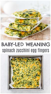 If you're struggling to find a good baby-led weaning meal idea, then I suggest to look no further than these delicious spinach zucchini egg fingers. Made with just simple ingredients, you can make these easily and also prep them ahead. These are also great for toddlers and even for adult snacking! Try the recipe here (these are freezer-friendly too). Click to continue.