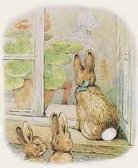 Beatrix Potter "The Tale of The Flopsy Bunnies" 1909 by Plum leaves, via Flickr