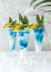 Mermaid Colada with natural secret blue ingredient