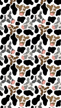 cow print, grey and brown cow faces