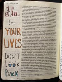 Bible journaling Genesis 19:17