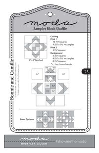 Fort Worth Fabric Studio: Moda Sampler Block Shuffle {Block 25}