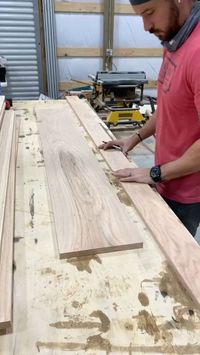 Process of building a custom made floating shelf.