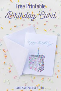 Free Printable Birthday Card Download