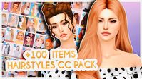 100+ ITEMS CC HAIRS PACK🌼MY FOLDER MODS THE SIMS 4: Hairstyles FREE DOWNLOAD | trsimpearls on Patreon