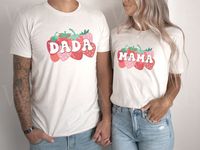 Mama Dada Strawberry Shirt Berry First Birthday Matching - Etsy