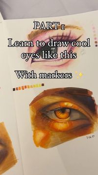 How to draw sunset eyes using alcohol markers - Part 1 I couldn't fit all the clips in one video so I had to split it 🫠 I'll try to keep it at 2 parts only!! Part 2 is coming out tomorrow so stay tuned 🩷 Some tips 👇 - Layering is very important when working with markers & it's important that you work from LIGHTEST to DARKEST tones - In a sunset the light will be very warm and saturated, while the shadows are cooler and desaturated, which is why I picked a cool gray - The edges of the highl...