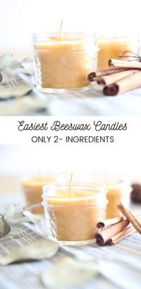 Learn how to easily make beeswax candles. #DIY