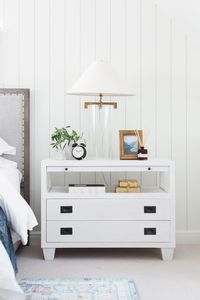 Nightstand Styling - Soft traditional bedroom inspiration