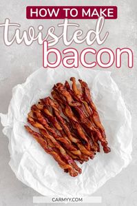 This viral bacon sensation has taken Tik Tok by storm! Here's how to make Twisted Bacon at home. This Tik Tok bacon twist is the perfect combination between crispy and chewy.