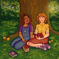 stardew valley maru and penny #stardewvalley #stardewvalleyfanart #maru #penny #books #nature #art #artwork #fanart #digitalartist #digital