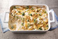 Serve up a delicious Chicken Broccoli Casserole that only takes 15 minutes to prep. We've got you covered with a cheesy, creamy recipe for Chicken Broccoli Casserole covered in a crispy, buttery cracker topping.