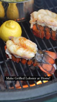 Grilled lobster tails are the ultimate seafood indulgence and it's easy to grill lobster tails at home. Brush the lobster tails with a flavorful garlic-herb butter while grilling for next-level flavor. Serve with fresh-squeezed lemon juice and dip in decadent garlic-herb butter for an incredible lobster feast whenever the craving strikes. 📸 Couple in the Kitchen