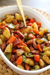 One-Pan Roasted Sausage, Peppers and Potatoes – The Comfort of Cooking